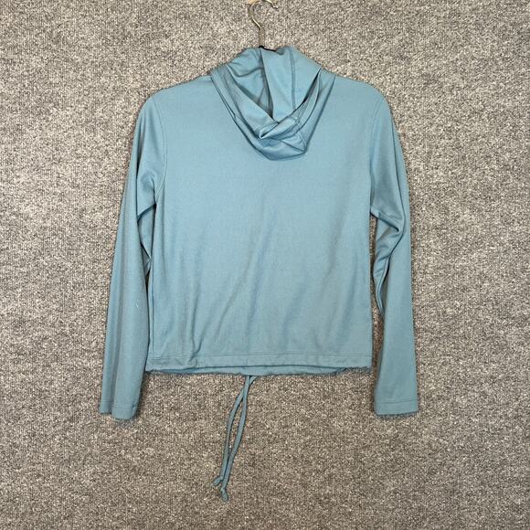 Nike Sweater Womens XS Blue Sweatshirt Hoodie Pullover Swoosh Vintage Cropped - Picture 12 of 13